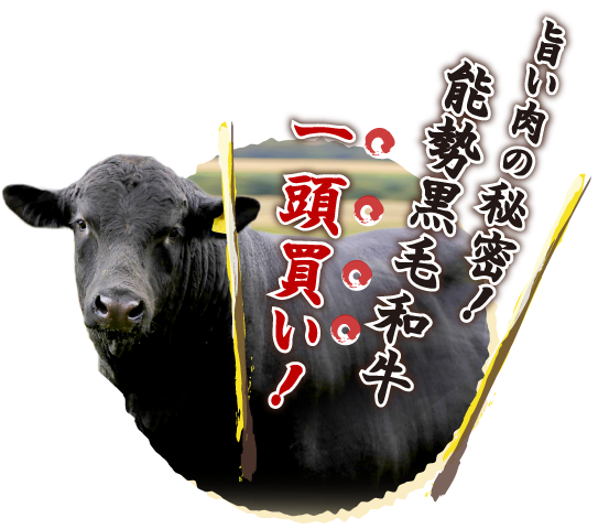 旨い肉の秘密！能勢黒毛和牛一頭買い！